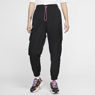 Pantaloni Nike Sportswear Icon Clash Woven Dama Negrii Roz | SVOZ-26504